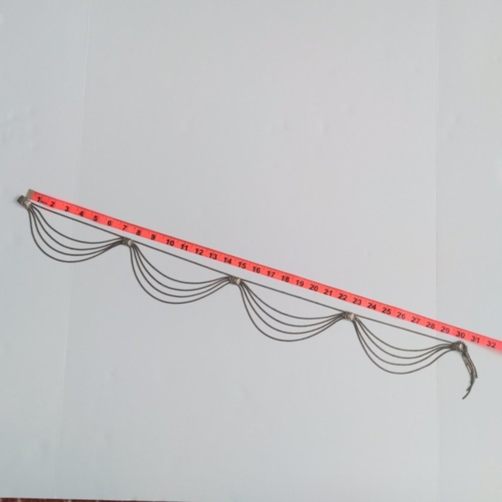 Christian Dior Belt Multi Strand Silver Chain Hip Belt Conchos Vintage - Picture 13 of 13